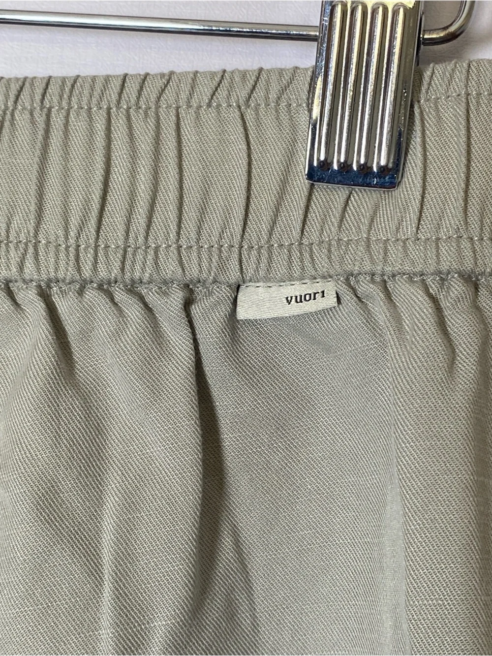 Vuori Trestles Linen Blend Twill Jogger Pant Medium Gray Relaxed Fit - Picture 5 of 10
